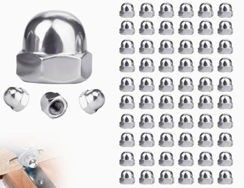 Lhbwhiz 60 Stück M5 Hutmuttern Set,Hochwertige Edelstahl Kappenmuttern,M5 hohe Form Sechskant Muttern,Hutmuttern für Schrauben Gewindestangen & Gewindebolzen Lhbwhiz 60 Stück M5 Hutmuttern Set,Hochwertige Edelstahl Kappenmuttern,M5 hohe Form Sechskant Muttern,Hutmuttern für Schrauben Gewindestangen & Gewindebolzen von Lhbwhiz
