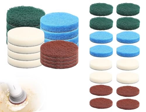 Lhbwhiz Reinigungsbürste Set,Universal Elektrische Cleaning Brush Pad,Kompatibel mit Bosch 6033 Reinigungsbürste,4X Schaumstoffpad,4X Küchenpad,4X Hochleistungspad,4X Mikrofaserpad Lhbwhiz Reinigungsbürste Set,Universal Elektrische Cleaning Brush Pad,Kompatibel mit Bosch 6033 Reinigungsbürste,4X Schaumstoffpad,4X Küchenpad,4X Hochleistungspad,4X Mikrofaserpad von Lhbwhiz