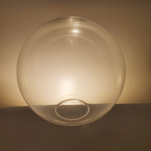 Lampenschirm, Glas, Kugelglas für eine Aussenleuchte,Ersatzschirm, Lampenglas, Ersatzglas Ø 20 cm (Glas: klar) von Lhh