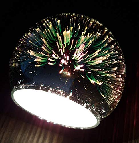 Lampenschirm Loxy E14, Glas, Ersatzglas, Schirm, Ersatzschirm, Lampenglas für Pendellampe, Tischlampe, Fluter, Leuchte (1x Firework) von Lhh