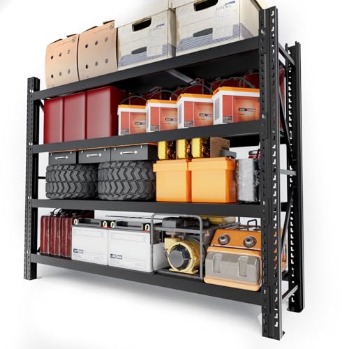 Lhysn Heavy Duty Garage Racking Shelf Laminat- Extra Large Metal Shelving and Storage for 2500 kg, 5 Tiers, Adjustable, Wine Cellar Racking, Industrial Racking von Lhysn