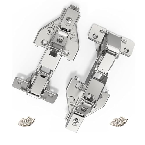 180 Grad rahmenlose Schrankscharniere, sanft schließend, vernickelter Stahl, verdeckt, hydraulisch verstellbar, vollständige Overlay-Design, 2 Stück 180 Grad rahmenlose Schrankscharniere, sanft schließend, vernickelter Stahl, verdeckt, hydraulisch verstellbar, vollständige Overlay-Design, 2 Stück von Li-TianFeng