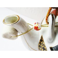 Tropfenfänger - Rotbraune + Hellblaue Blüten, Auch Für Große Kannen Tropfenfänger - Rotbraune + Hellblaue Blüten, Auch Für Große Kannen von LiAnnKunterbunt