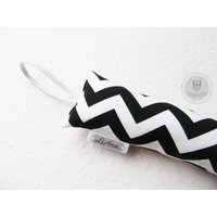 Türstopper Mit Zackenmuster - Black On White Türstopper Mit Zackenmuster - Black On White von LiAnnKunterbunt
