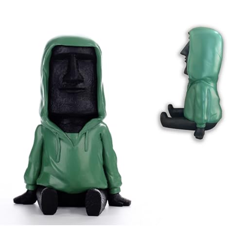 Osterinsel Moai Statuen, Heimdekoration, moderner Stil, Figur, dekorative Ornamente für Wohnzimmer, Schlafzimmer, Büro, Schreibtisch, Schränke, Bücherregal von LiBoon