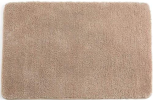 LiGG LiGG Badematte Anti Rutsch Badteppich Absorbent Badezimmerteppich Microfaser Badvorleger Extralange Badematten, Beige, 30 x 50 cm von LiGG LiGG