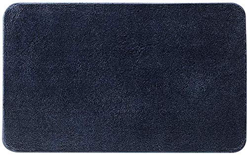 LiGG LiGG Badematte Anti Rutsch Badteppich Absorbent Badezimmerteppich Microfaser Badvorleger Extralange Badematten, Dunkelblau, 50 x 120 cm von LiGG LiGG