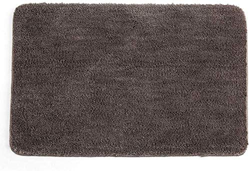 LiGG LiGG Badematte Anti Rutsch Badteppich Absorbent Badezimmerteppich Microfaser Badvorleger Extralange Badematten, Kaffee, 60 x 90 cm von LiGG LiGG