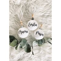 Personalisierte Weihnachtskugel Christbaum Kugel von LiHiDekoShop