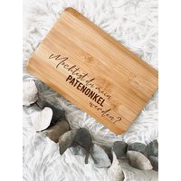Personalisiertes Holzbrett Patenonkel Patentante Patenkind Schneidebrett Vesperbrett Frühstücksbrett Personalisiertes Holzbrett Patenonkel Patentante Patenkind Schneidebrett Vesperbrett Frühstücksbrett von LiHiDekoShop