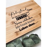 Personalisiertes Holzbrettchen Ruhestand Rente Schneidebrett Vesperbrett Frühstücksbrett Personalisiertes Holzbrettchen Ruhestand Rente Schneidebrett Vesperbrett Frühstücksbrett von LiHiDekoShop