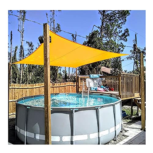 Sun Shade Sail Rectangle Shade Sails with D-Ring and Free Rope UV Resistant, Waterproof Sunscreen Awning, for Canopy Pergola Outdoor Garden Patio 3x5m Mango Yellow LiJJi von LiJJi