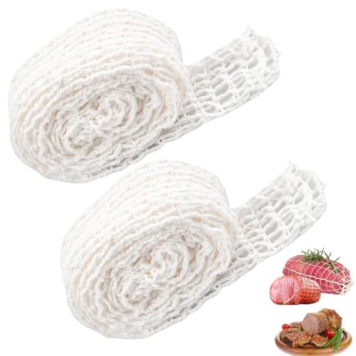 LiJuanWang Fleischnetz,2 Stück Schinken Netz Baumwollfaden Rouladennetz,Bratennetz,Räuchernetz,Rollbraten Netz,Kochzubehör,Backzubehör,zum Aufbewahren Aufhängen Backen Kochen Schinken Wurst Fleisch LiJuanWang Fleischnetz,2 Stück Schinken Netz Baumwollfaden Rouladennetz,Bratennetz,Räuchernetz,Rollbraten Netz,Kochzubehör,Backzubehör,zum Aufbewahren Aufhängen Backen Kochen Schinken Wurst Fleisch von LiJuanWang