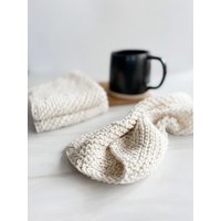 Handgestrickt 100% Baumwolle Geschirrtuch Handtuch | 3Er-Set Die Mappina-Tücher Versandfertig von LiLiKnits