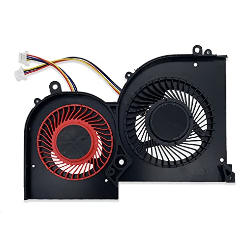 4-Pin CPU + GPU Kühlung Lüfter kompatibel für MSI GS65 GS65VR Stealth 8SE 8SF 8SG Thin 8RE 8RF 4-Pin CPU + GPU Kühlung Lüfter kompatibel für MSI GS65 GS65VR Stealth 8SE 8SF 8SG Thin 8RE 8RF von LiLiTok