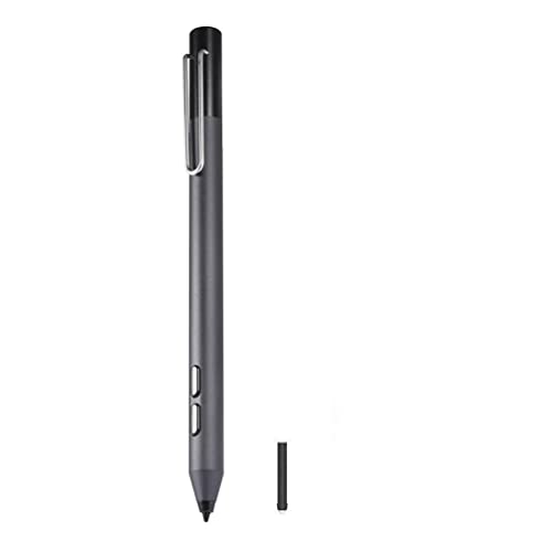 Active Stylus S Pen Compatible for Surface Go Pro 3 Pro 4 Pro 5 Aluminum Alloy Stylus Pens Touchscreen Pen (Schwarz) von LiLiTok