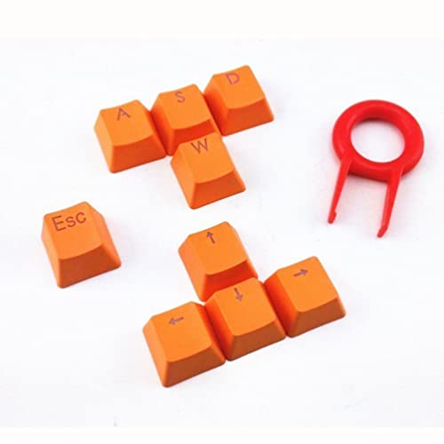 MX Orange Keycaps 9 Keys Set, PBT Backlit Translucent Keycaps Compatible for Cherry MX Mechanical Keyboard Orange with Puller MX Orange Keycaps 9 Keys Set, PBT Backlit Translucent Keycaps Compatible for Cherry MX Mechanical Keyboard Orange with Puller von LiLiTok