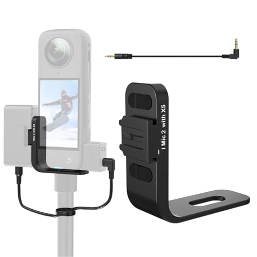 Mic 2 Adapter für Insta 360 X5 Cold Shoe Mount für dji Mic 2 Mikrofon Receiver Audio Halter Halterung Adapter X5 Action Kamera Zubehör von LiLiTok