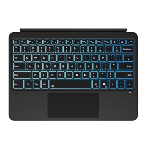 Surface Pro 12 Tastatur [Englisch QWERTY] für Microsoft Surface Pro 12, Bluetooth Tastatur- Backlit -Magnetischer Link, Wiederaufladbare Type Cover mit Touchpad (Schwarz) von LiLiTok
