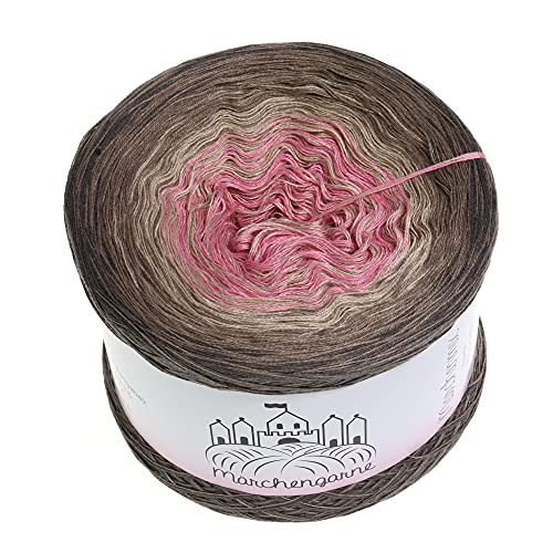 Bobbel Farbverlaufsgarn Verbotene Früchte 250g - 950m Taupe außen 4 fädig Märchengarne Wolle von LiLu´s Märchengarne