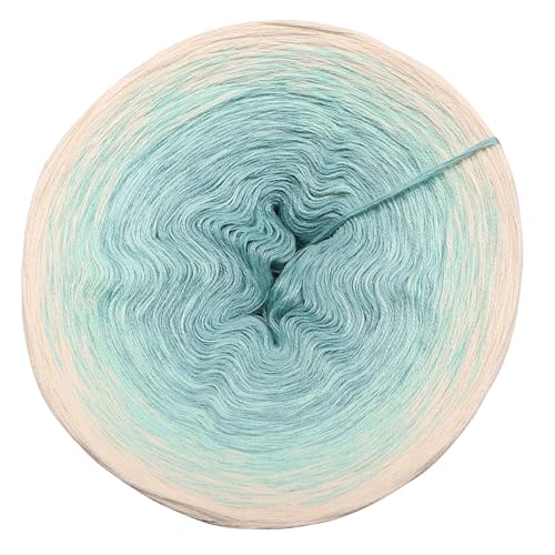 Farbverlaufsgarn Seeperle 4 oder 3 Fach Bobbel Wolle häkeln stricken strickgarn (Seeperle - Jade außen, 3Fach - 400g/2000m) von LiLu´s Märchengarne