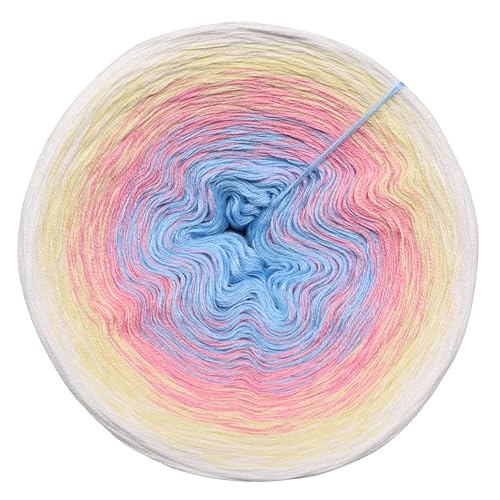 Farbverlaufsgarn Träumerle 4 oder 3 Fach Bobbel Wolle häkeln stricken strickgarn (Träumerle - Weiß außen, 4Fach - 300g/1140m) von LiLu´s Märchengarne