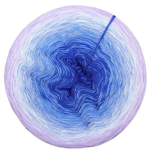 Farbverlaufsgarn Veilchenhimmel 4 oder 3 Fach Bobbel Wolle häkeln stricken strickgarn (Veilchenhimmel - Krokus außen, 3Fach - 400g/2000m) von LiLu´s Märchengarne