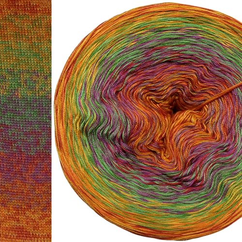 Farbverlaufsgarn Wilder Basar 4 oder 3 Fach Bobbel Wolle häkeln stricken strickgarn (Wilder Basar, 3Fach - 400g/2000m) von LiLu´s Märchengarne
