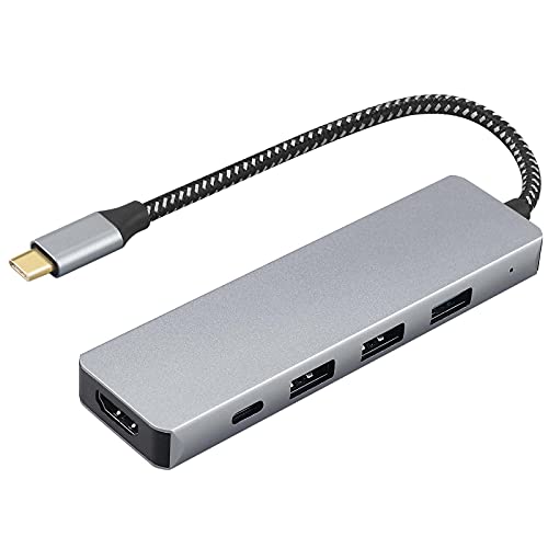 USB-C Hub Adapter LiNKFOR 5 in 1 USB-C Hub Multiport-Adapter Aluminium mit 4K-HDMI Ausgang 100W PD Ladeanschluss USB 3.0 Anschlüsse kompatibel für MacBook Pro, XPS Weitere Typ-C-Geräte USB-C Hub Adapter LiNKFOR 5 in 1 USB-C Hub Multiport-Adapter Aluminium mit 4K-HDMI Ausgang 100W PD Ladeanschluss USB 3.0 Anschlüsse kompatibel für MacBook Pro, XPS Weitere Typ-C-Geräte von LiNKFOR