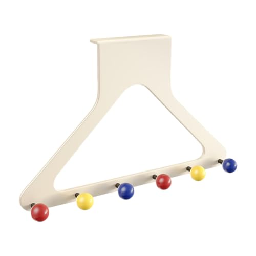 LiTaiJingNice Türhaken, Türhaken, Garderobenleiste mit 6 Haken für Schlafzimmer, Badezimmer, Küche (dunkle Farben) von LiTaiJingNice