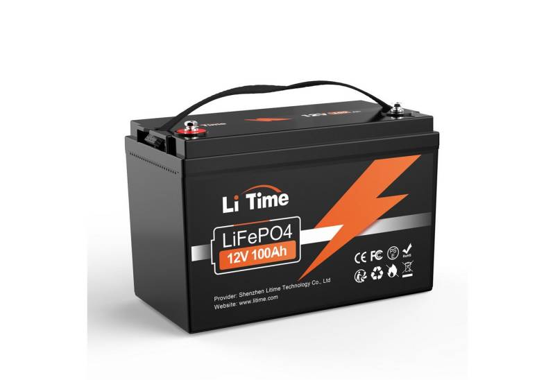 LiTime Litime 12V LiFePO4 Lithiumbatterie PV Stromspeicher Solarakkus (12 V) von LiTime