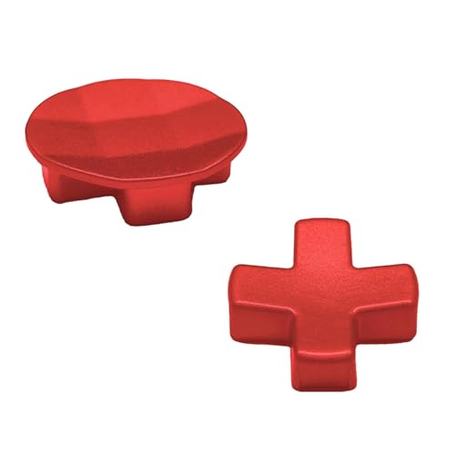 2 in 1 Set D-Pads aus Metall für Xbox Elite Series 2 Controller, Ersatzteile Kit Richtungstaste für Xbox Controller Series 2 Core/Elite Series 2 Controller, Farbe: Rot von LiXiongBao