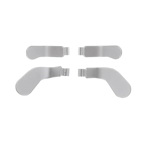 4 Elite-Controller-Pads für Xbox Elite Controller Series 2, austauschbare Metall-Paddels und Ersatzauslöserblöcke für Xbox Elite Series 2 Core (Silber) von LiXiongBao