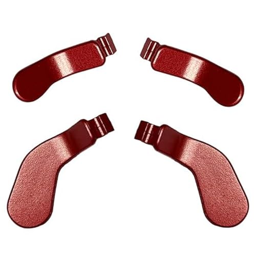 4 Elite-Controller-Pads für Xbox Elite Controller Series 2, austauschbare Metall-Paddels und Ersatzauslöserblöcke für Xbox Elite Series 2 Core (mattes Rot) von LiXiongBao