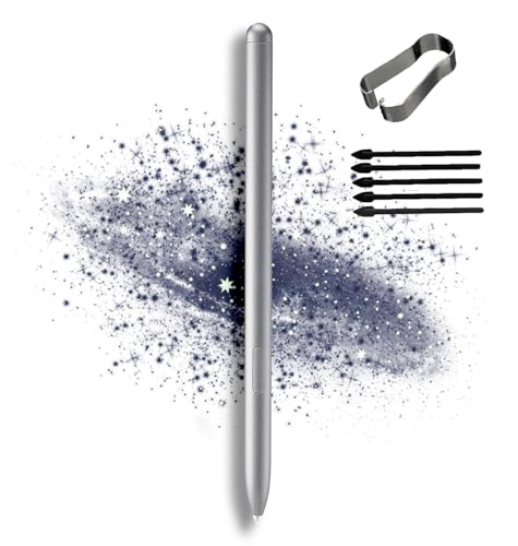 Stylus Pen T870 T875 S Pen Ersatz Touch Stylus Pen für Samsung Galaxy Tab S7 Pen SM-T870 T876B Tab S7+ /S7 Plus S Pen T970 SM-T976B ohne Bluetooth + Spitzen/Federn (Silber) von LiXiongBao