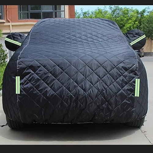 LiYeeYP Auto Abdeckplane Wasserdicht Autoabdeckung für Hyundai Kona SX2 EV Electric Hybrid 2024 2025, Hagelschutz Abdeckplane Auto Auto Abdeckplane wasserdicht,Black von LiYeeYP