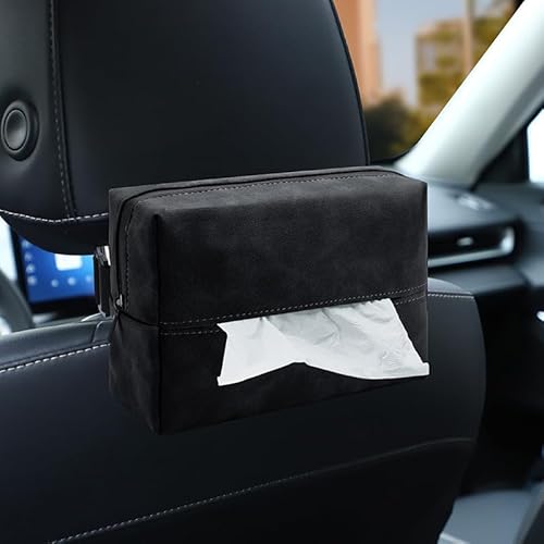 LiYeeYP Auto Taschentücher Kopfstütze für Ford Transit/Tourneo Custom 2023-2024 2025, PU-Leder-Auto-Tücherhalte Auto-Serviettenbox-Halter von LiYeeYP