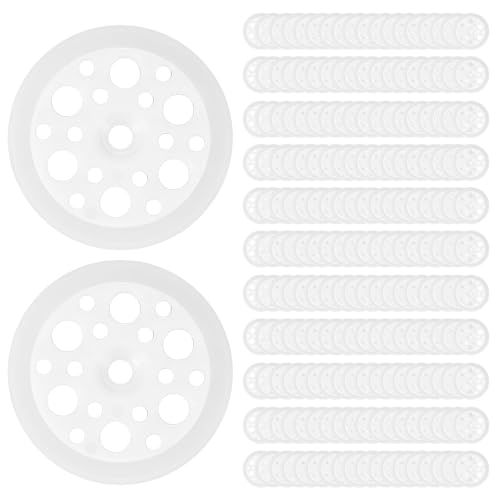 200 Stück Unterlegplatten Kunststoff Unterlegscheiben, PP Unterlegscheiben Weiß, Dämmstoffteller 46mm, Dämmstoffscheibe Discs zur Befestigung und Unterstützung Dämmplatten Schaumstoffplatten 200 Stück Unterlegplatten Kunststoff Unterlegscheiben, PP Unterlegscheiben Weiß, Dämmstoffteller 46mm, Dämmstoffscheibe Discs zur Befestigung und Unterstützung Dämmplatten Schaumstoffplatten von LiYiJiKeJi