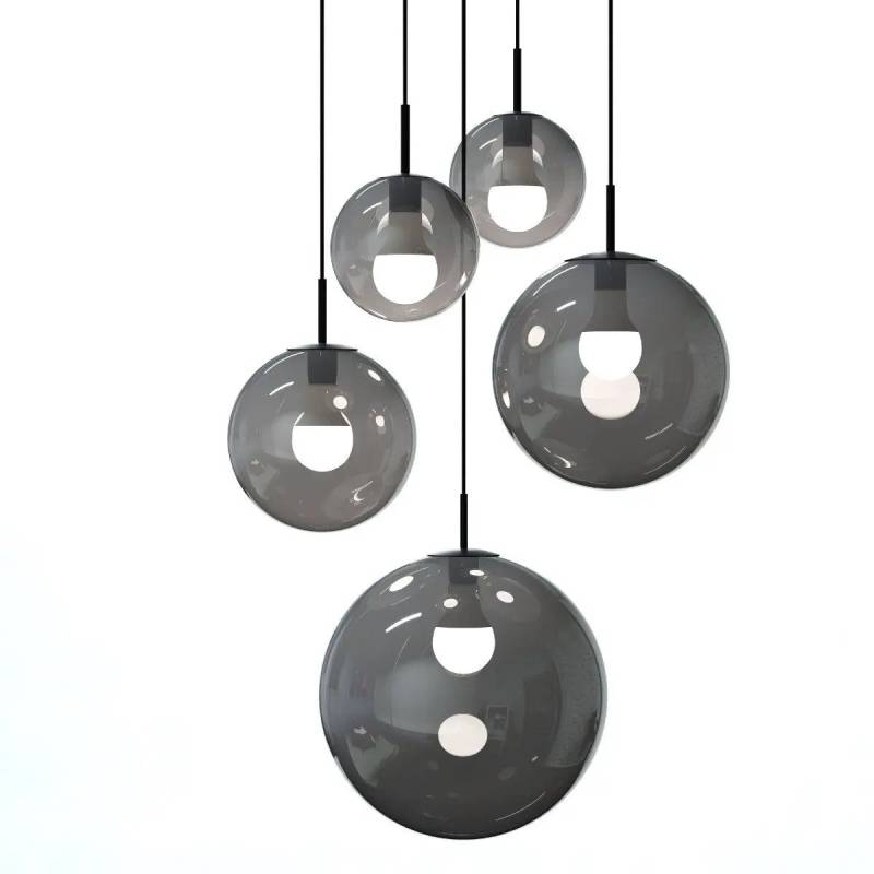 B-Ware Liadomo Pendelleuchte Vetro Cluster Lampe 5 Flammig Rauchglas Rauchfarben Getönt B-Ware Liadomo Pendelleuchte Vetro Cluster Lampe 5 Flammig Rauchglas Rauchfarben Getönt von Liadomo
