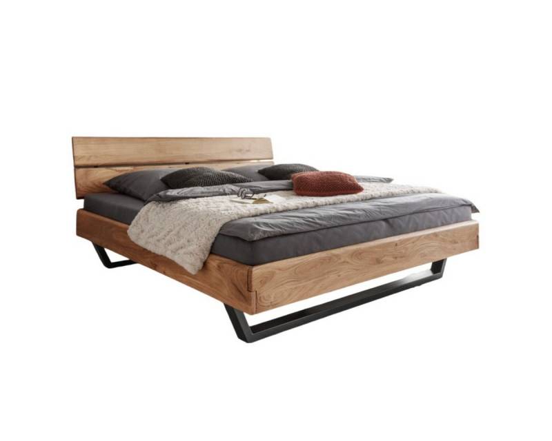 Liadomo Bettgestell Bologna (140 x 200, 180 x 200 cm), aus massivem Akazienholz, Einlegetiefe der Matratze verstellbar von Liadomo