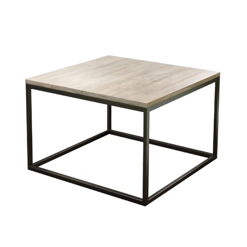 Liadomo Couchtisch Granada, Tischplatte Akazie massiv steingrau, quadratisch 80 x 38 x 80 cm, Metallgestell schwarz pulverbeschichtet, komplett montiert Liadomo Couchtisch Granada, Tischplatte Akazie massiv steingrau, quadratisch 80 x 38 x 80 cm, Metallgestell schwarz pulverbeschichtet, komplett montiert von Liadomo
