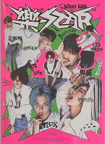 [Preorder Benefit] STRAY KIDS - ROCK-STAR [HEADLINER Version] 8th Mini Album CD-R+Folded Mood Board Poster+Photocard+Photobook+(Extra 4 Photocards+1 Double-Sided Photocard+Pocket Mirror) von Liakai