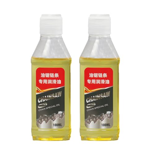 Kettensägenöl, Kettensäge Ölschmiermittel, Synthetische Lösungsmittel Rostbesische, Tief Durchdringendes Lösungsmittel Für Garage, Türscharnier, Hedge, 100 ml (2er-Pack) von Liakyunf