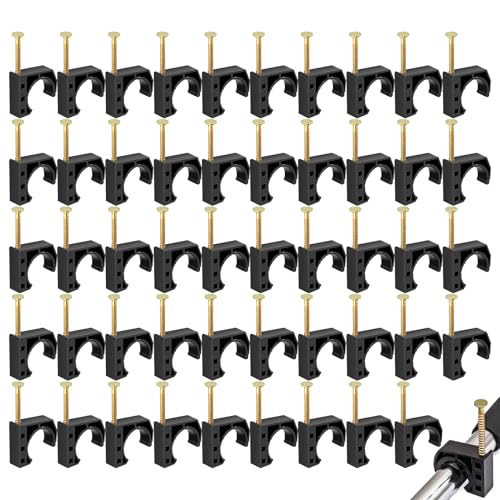 Liakyunf 1/2 Zoll Halbschelle J-Haken | 50 Stück Schlauchschellen Mit Nagel | Hausverbesserung Werkzeuge Für Montage Aufhängung Garteninstallation Liakyunf 1/2 Zoll Halbschelle J-Haken | 50 Stück Schlauchschellen Mit Nagel | Hausverbesserung Werkzeuge Für Montage Aufhängung Garteninstallation von Liakyunf