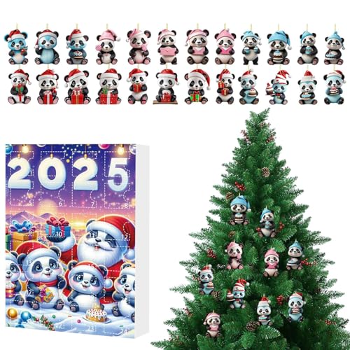 Liakyunf Adventskalender Panda Weihnachten 24 Tage - 2D Acryl Weihnachtskalender Ornamente Panda Muster,Aufhängbarer Tier Charm für Kinder Rucksack Fenster Balkon Auto Innenspiegel Vordertür Junge Liakyunf Adventskalender Panda Weihnachten 24 Tage - 2D Acryl Weihnachtskalender Ornamente Panda Muster,Aufhängbarer Tier Charm für Kinder Rucksack Fenster Balkon Auto Innenspiegel Vordertür Junge von Liakyunf