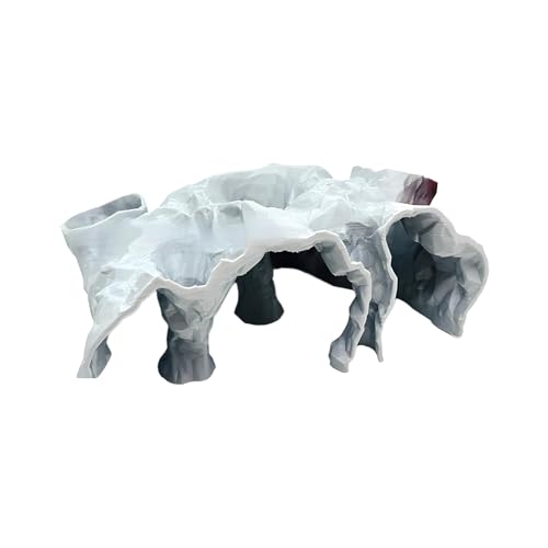 Liakyunf Aquarium Höhle - Aquarium Unterirdische Tunnel Höhle - Versteck Unterschlupf Landschaft Dekoration für Kleine Buntbarsche Betta Guppy Reptilien von Liakyunf