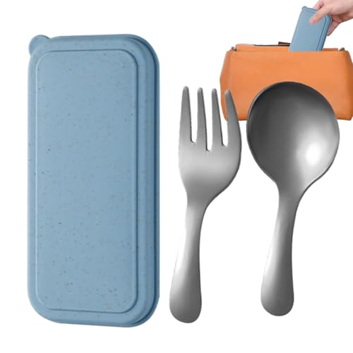 Liakyunf Löffel Und Gabeln Set | Besteck Set Mit Löffeln Und Gabeln,Edelstahl Essbesteck Für Küche Mittagessen Abendessen Party Reise Outdoor Kinder Erwachsene von Liakyunf