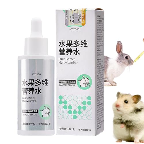 Liakyunf Nager Nahrungsergänzung - Flüssigkeit für gesunde Haut und Fell,50ml Gesundheitsförderndes Ergänzungsfutter Für Kleinnager Hamster Meerschweinchen Kaninchen Knochen Gelenke Haut Fell Liakyunf Nager Nahrungsergänzung - Flüssigkeit für gesunde Haut und Fell,50ml Gesundheitsförderndes Ergänzungsfutter Für Kleinnager Hamster Meerschweinchen Kaninchen Knochen Gelenke Haut Fell von Liakyunf