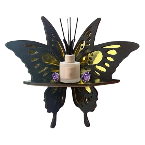 Liakyunf Schmetterling | Schwebendes Dekoratives WandMit Schmetterlingsdesign | Vintage HolzFür Schlafzimmer Büro Badezimmer Deko von Liakyunf