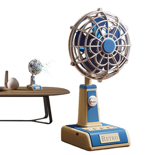 Liakyunf Ventilator - USB-Aufladbarer Persönlicher Kühlventilator - Tragbarer 3-Stufen Tisch-Ventilator Für Zuhause Büro Innen Außen Reise von Liakyunf